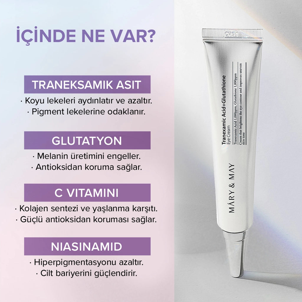 Mary & May traneksamik Asit + Glutatyon eye