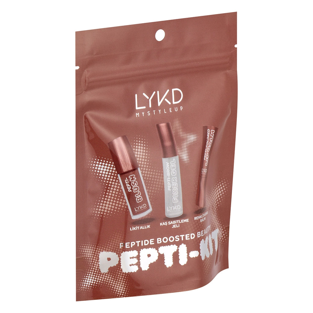 Lykd - peptide boosted beauty pepti-kit ( lip palm - fixer gel - blush )