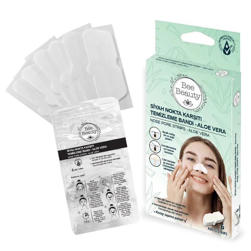 Bee Beauty - ALOE VERA NOSE STRIPS 1 PACKET (6PCS)
