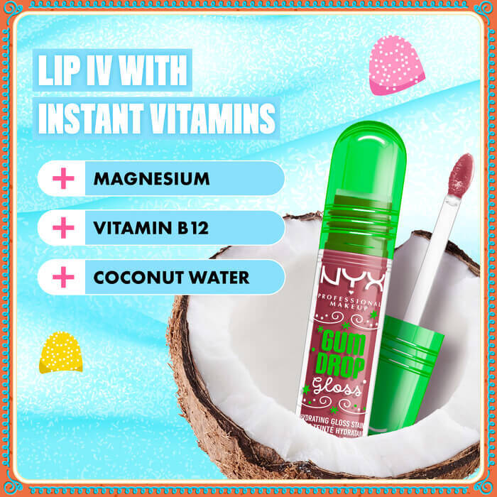 NYX Holiday Gum Drop Hydrating Gloss Stain